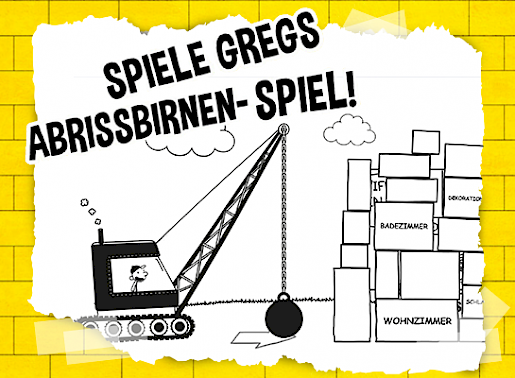 Gregs Tagebuch Abrissbinen-Spiel