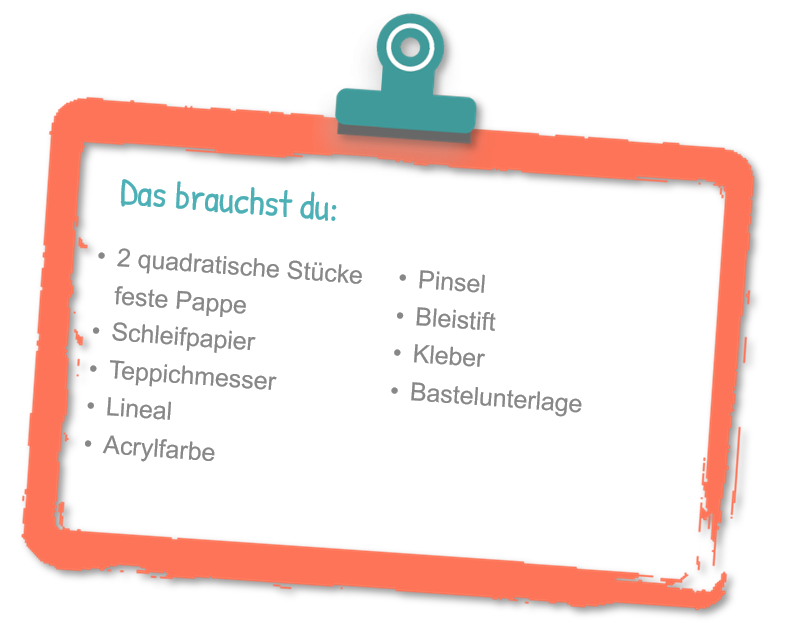 Materialliste: Schiebepuzzle basteln