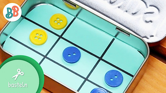 Tic-Tac-Toe Reisespiel basteln