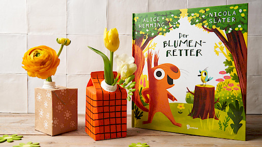Upcycling-Blumenvase aus Tetra Pak basteln