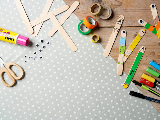 Materialien zum Basteln von Reading Pointers