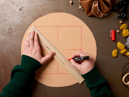 Schritt 9: Markierung für die Diagonale