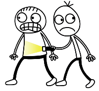 Greg und Rupert fürchten sich