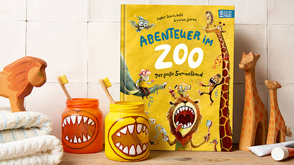 Zahnbürstenbecher basteln aus Einmachgläsern