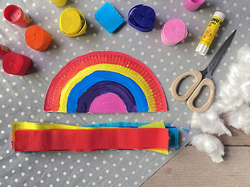 Schritt 3: Krepppapier zuschneiden