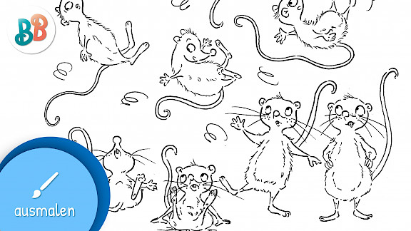 Ratten-Pyramide ausmalen | Halloween-Ausmalbilder