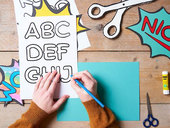 Schritt 4: Buchstaben Abdrücke