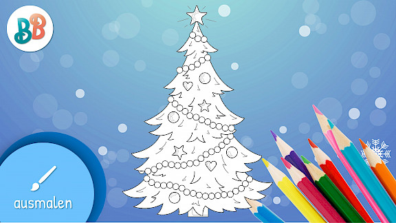 Weihnachtsbaum ausmalen | Ausmalbilder Weihnachten