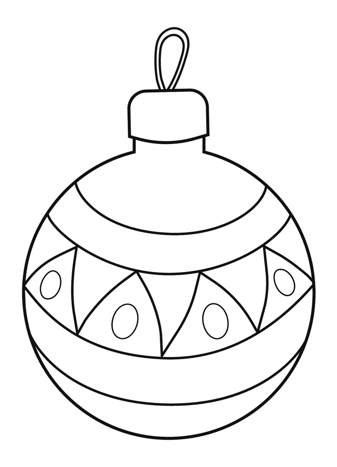 Weihnachtskugel ausmalen