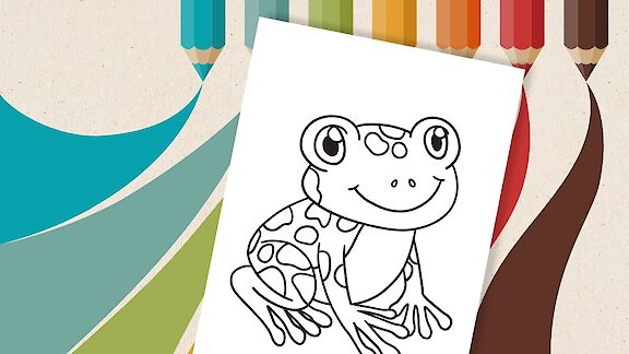 Frosch Ausmalbild