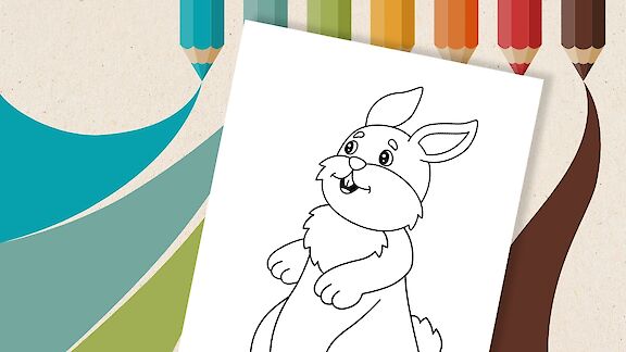 Hase Ausmalbild