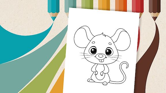 Maus Ausmalbild