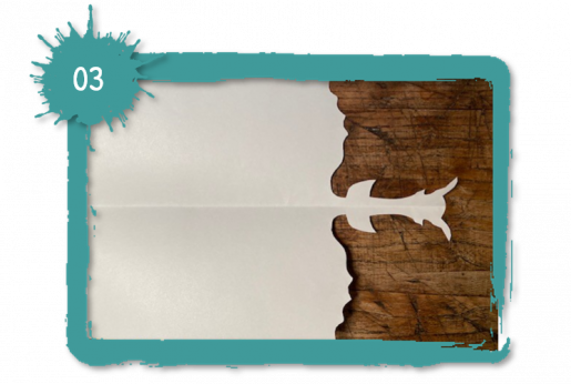 Schritt 3: Papier klappen und falten