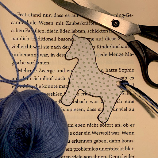 Pferde Lesezeichen: Material