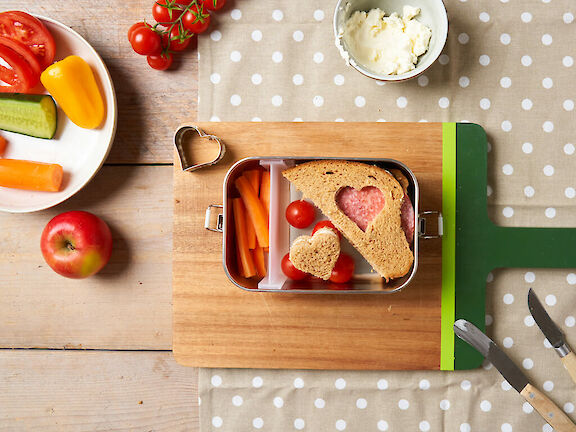 Schritt 4: Herzchen-Lunchbox ist fertig