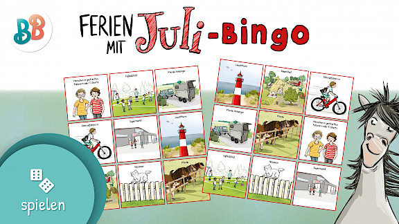 Ferien-Bingo spielen | Ferien mit Juli