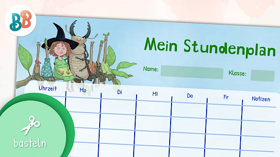 Petronella Apfelmus-Stundenplan zum Ausdrucken