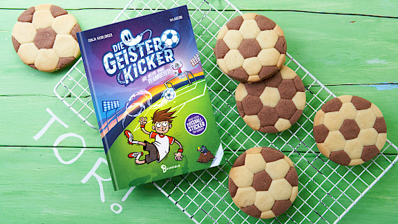 Rezept für Fußball-Kekse aus Shortbread-Teig